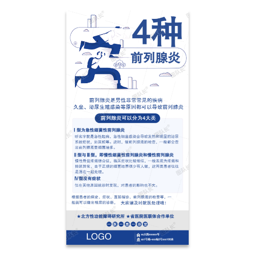 前列腺炎海报模板