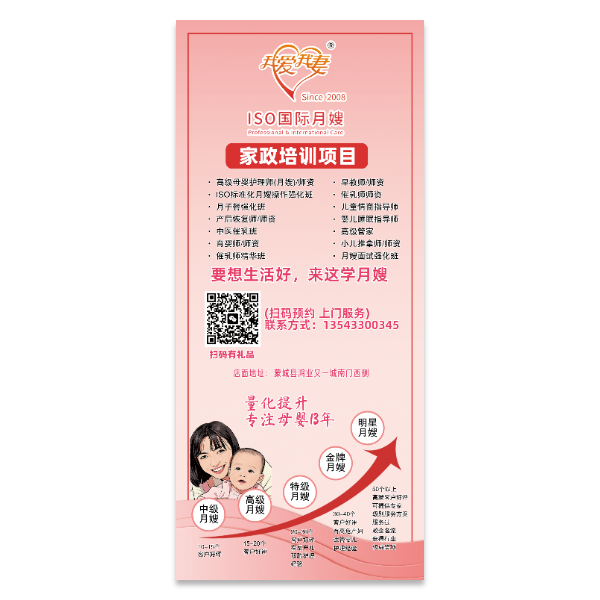 家政月嫂培训海报模版