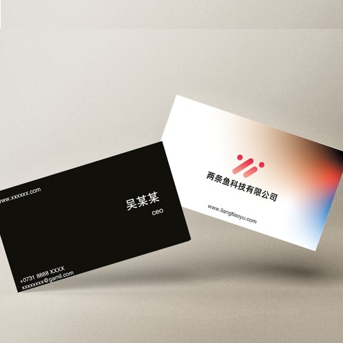 简约大气公司名片模版
